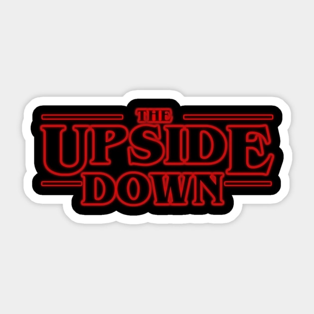 "The Upside Down" Stranger Things Sticker by scornely